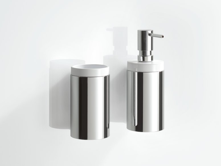 Soap dispenser in chrome