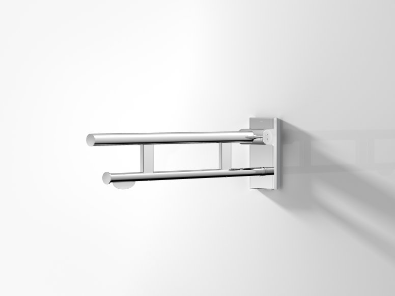 Hinged support rail